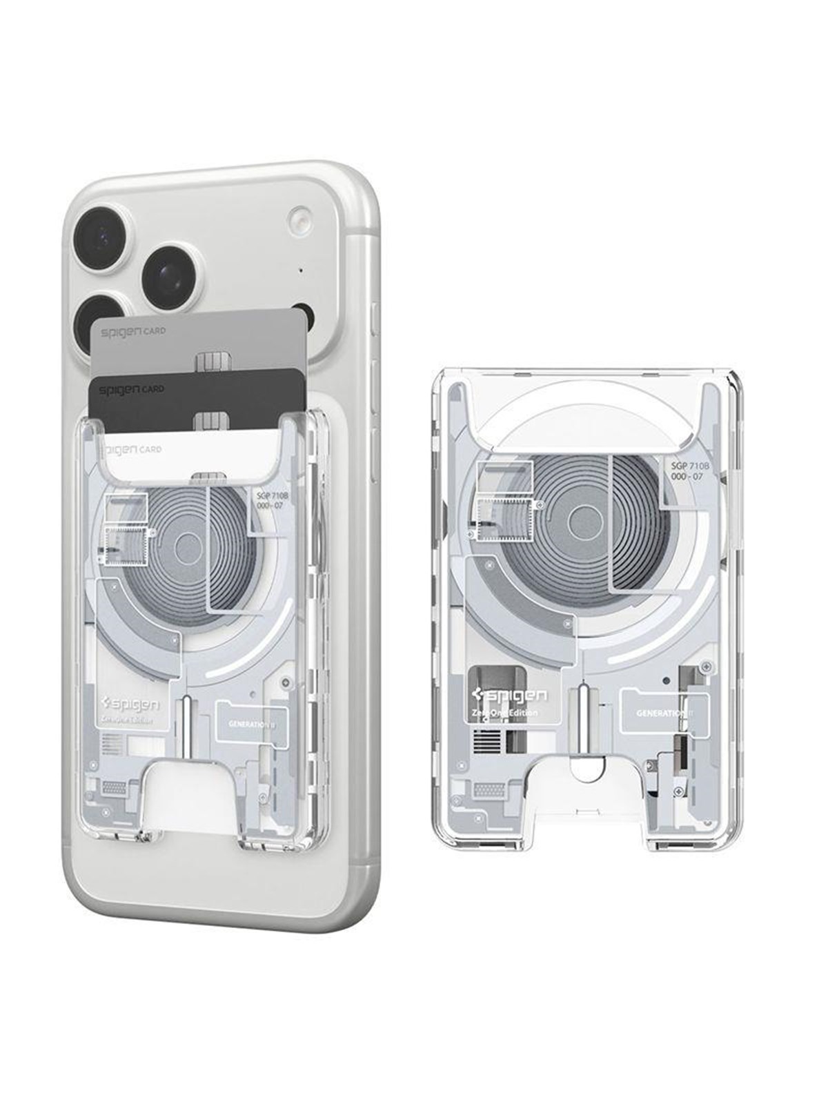 Spigen Ultra Hybrid Wallet MagSafe - zero one white