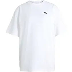 ADIDAS Damen Shirt Power Essentials Workout Oversize, Größe L in Weiß Weiß