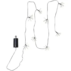 MARELIDA LED Lichterkette Blume 96 Tautropfen LED 8 Blüten Batterie 2,1m Timer