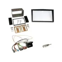 Opel Astra Corsa Zafira ab 2004 Autoradio 2-DIN+Fach Einbaurahmen Radioblende...