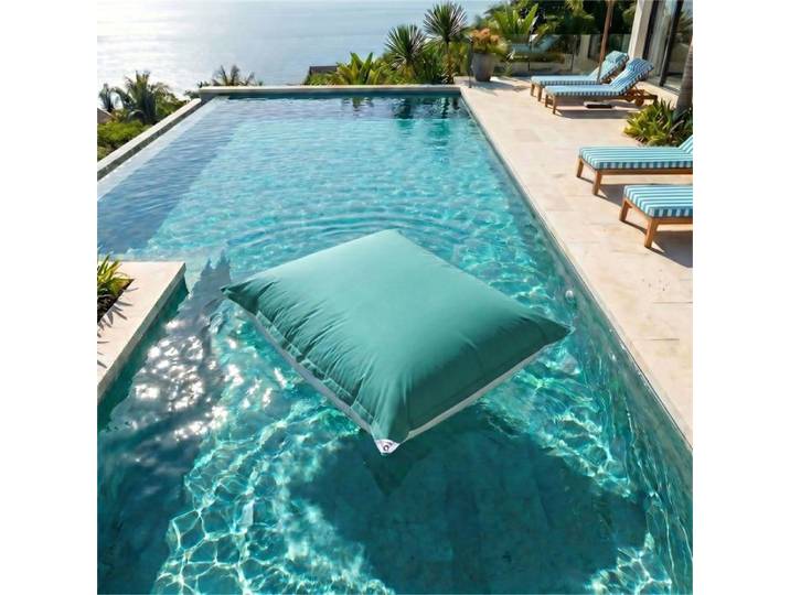 Housse pour Pouf Géant XXL 180x140cm Flottant pour Piscine - Bleu Caraïbes