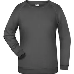 James & Nicholson Damen Raglan Sweater Sweatshirt JN793 graphite S