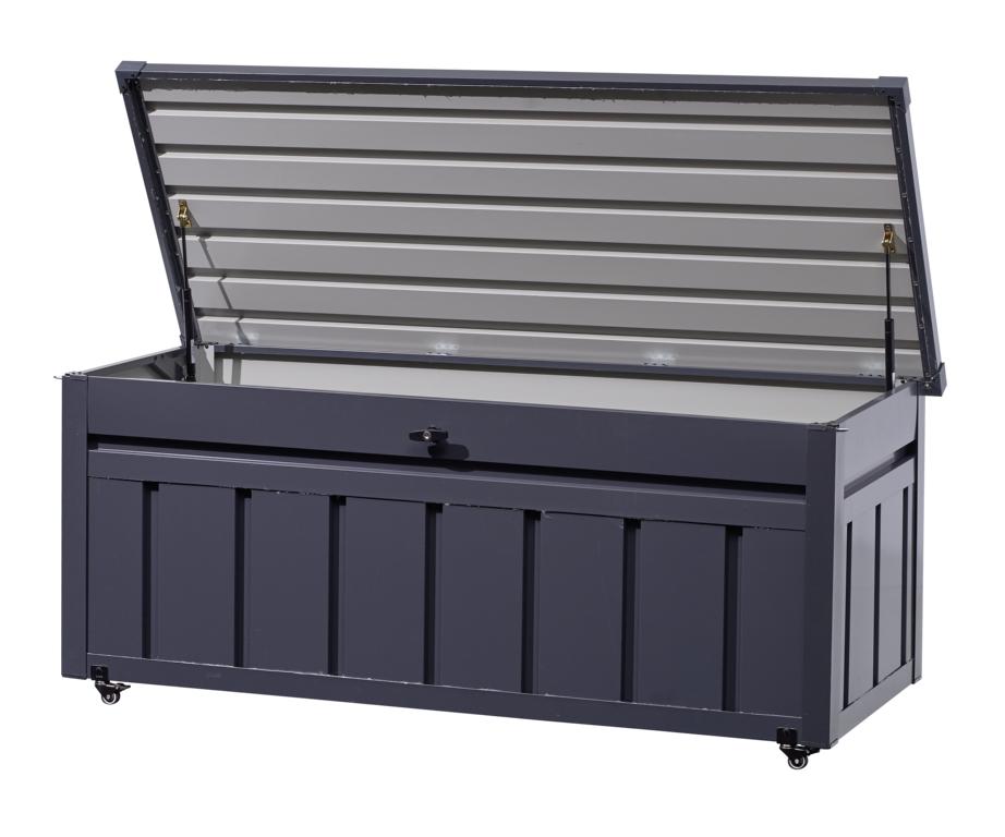 JUNGELMAR Gartenaufbewahrungsbox anthr. B 165 x T70 x H 68 cm, m.Räder 16956196