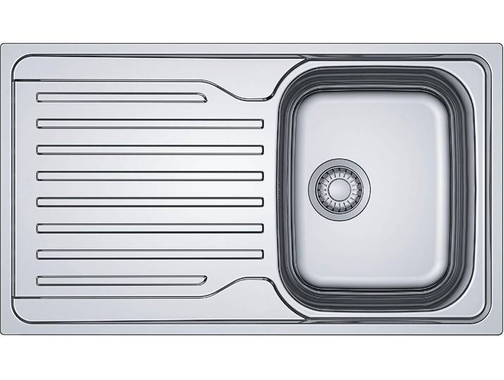 Einbauwaschbecken KOCHSTATION, silber (edelstahl seidenmatt), B:86cm, Waschtische, Einbauwaschbecken