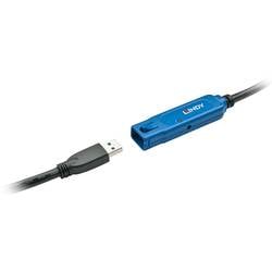 LINDY USB-Kabel USB 3.1 Gen1 USB-A Buchse, USB-A Stecker 15.00 m Schwarz Aktiv mit Signalverstärkung 43229