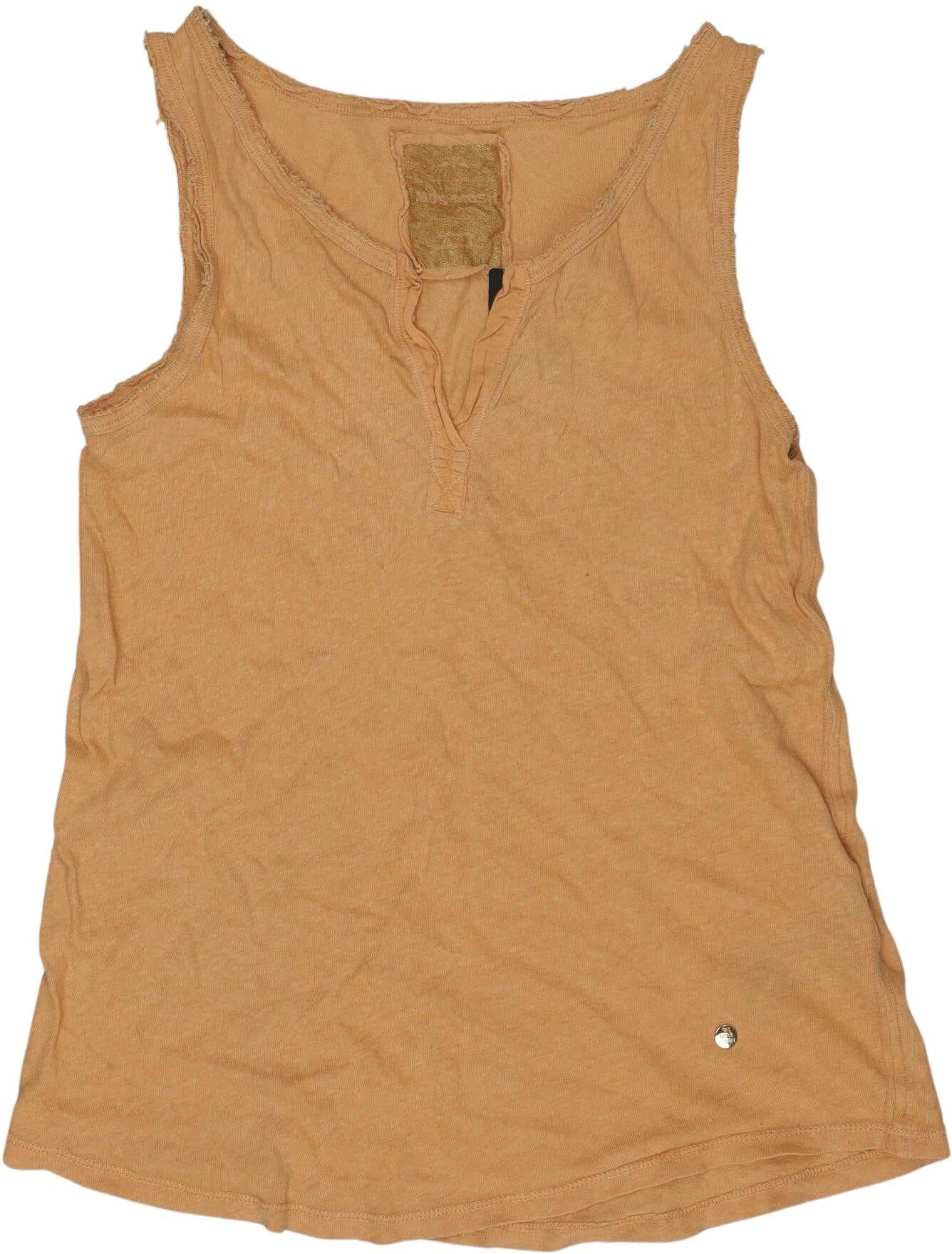 Mos Mosh Damen Top, Beige, Gr. M, Hanf / Baumwolle - Second Hand