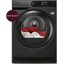 AEG Wärmepumpentrockner "TR7TS75690", Energieeffizienz: C (A-G), schwarz (silberfarben), B:59,6cm H:85cm T:63,6cm, Trockner, SensiDry Wärmepumpentrockner weniger Energieverbrauch in Matt Schwarz