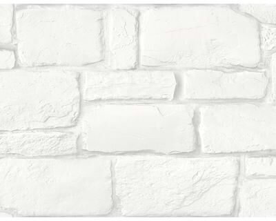 A-Street Prints Casablanca White Stone Wallpaper