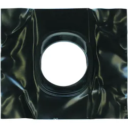 Universal-Dachpfanne (25-50 Gr) flex schwarz für Abgassystem 110 mm
