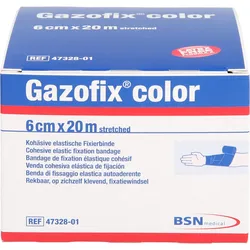 Gazofix Color Kohäsive Fixierbinde Blau 20M X 6cm 1 ST