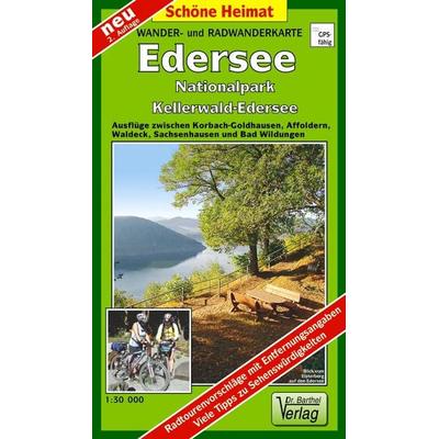 Wander- und Radwanderkarte Edersee, Nationalpark Kellerwald-Edersee, Sonstige von Verlag Barthel, Barthel, A, 978-3-89591-238-2