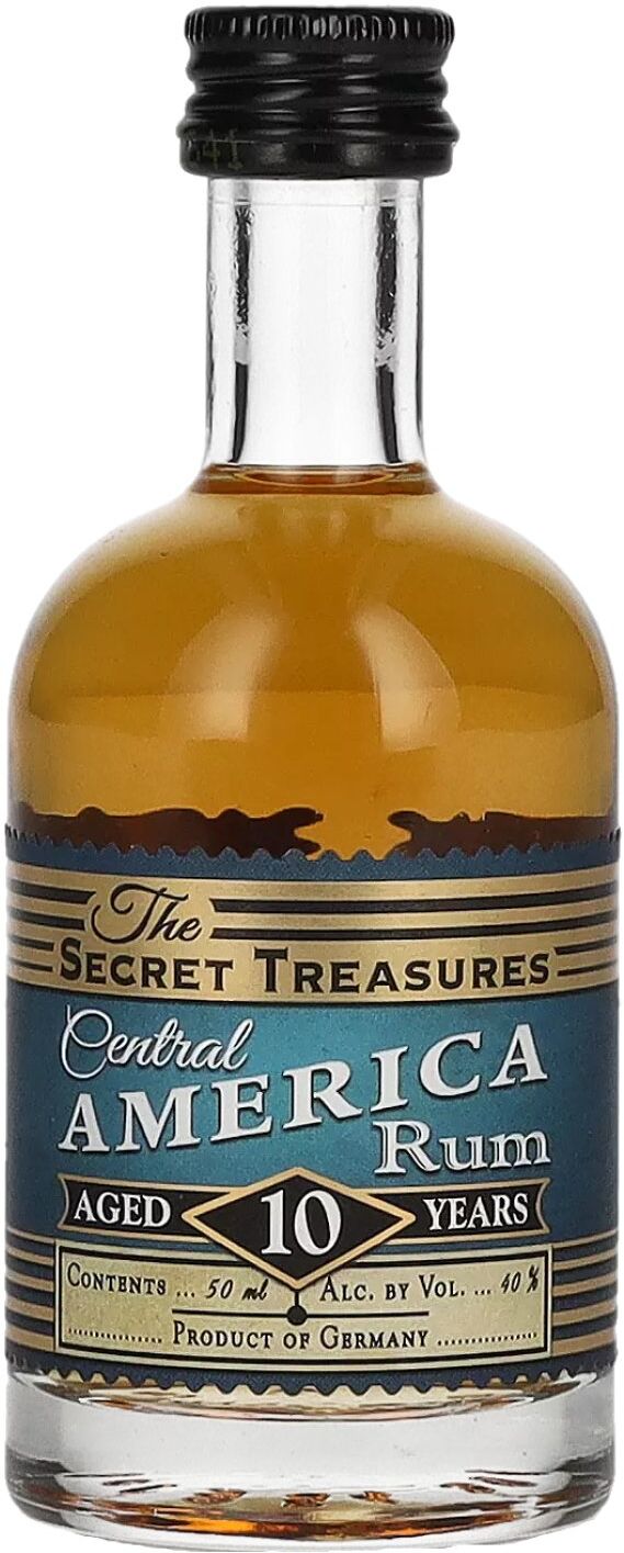 The Secret Treasures 10 Years Old Central America Rum 40% Vol. 0,05l