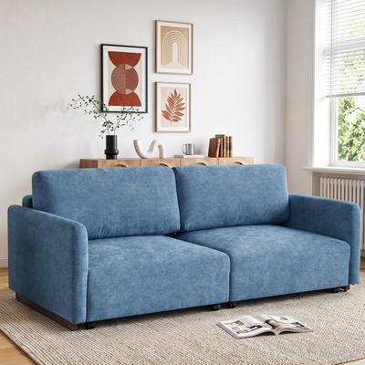 Lumibee Oversized Chenille Sleeper Sofa Convertible Bed