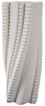 Sagebrook Home Modern Porcelain Vase Twisted Ribbed Texture and Art-Inspired Design