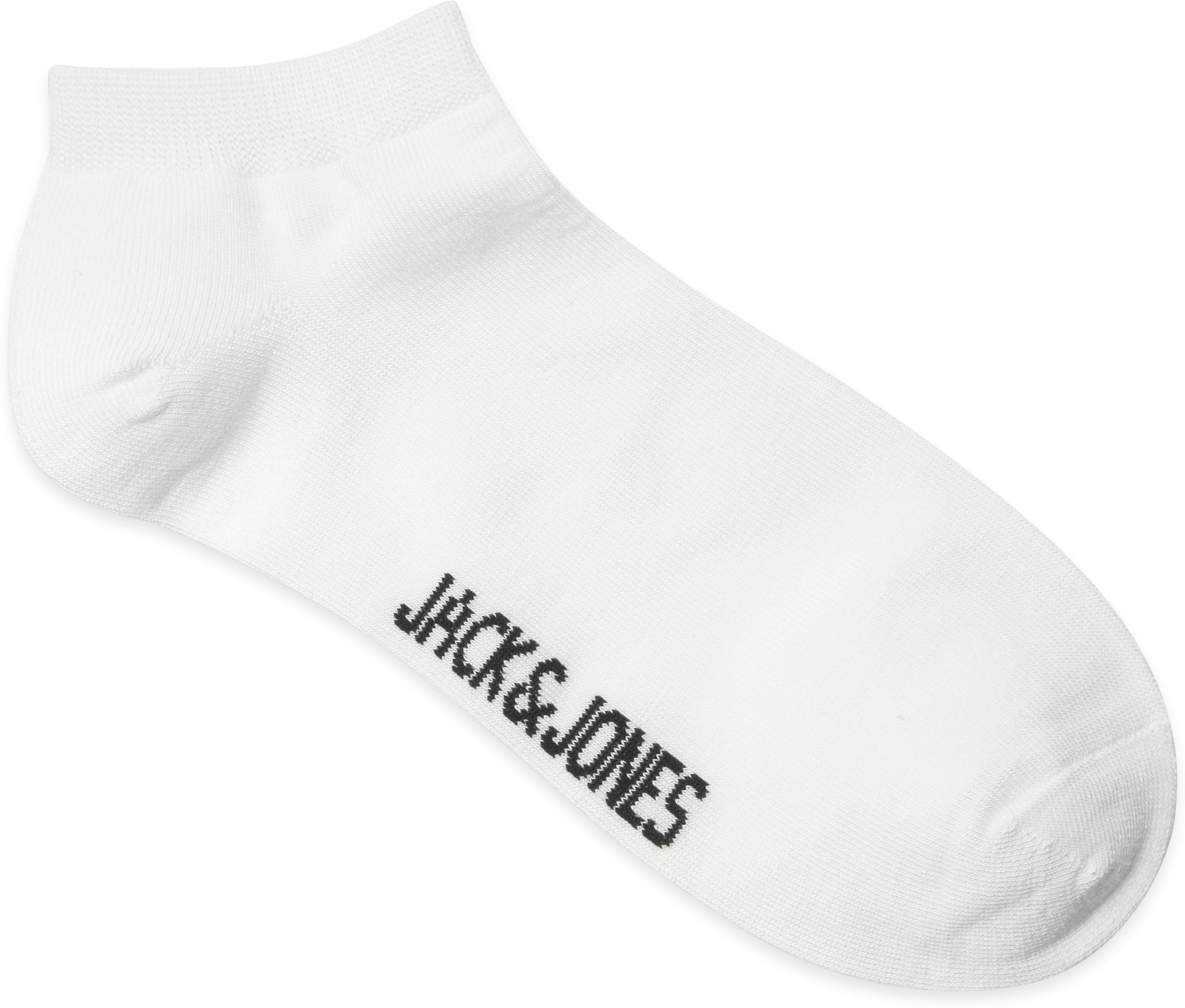 Basicsocken JACK & JONES "JACBASIC BAMBOO SHORT SOCK 5 PACK", Herren, weiss (weiß), Baumwollmischung, unifarben, Socken Basicsocken weiß Einheitsgröße