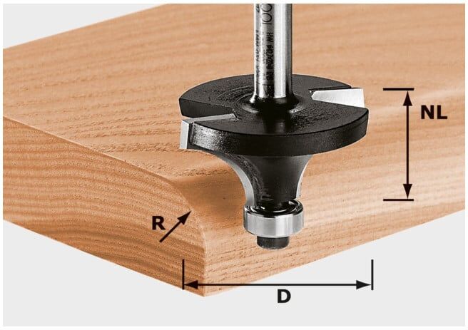 Fraise à moulurer HW S8 D20,7/R4 KL ; Festool (491011)