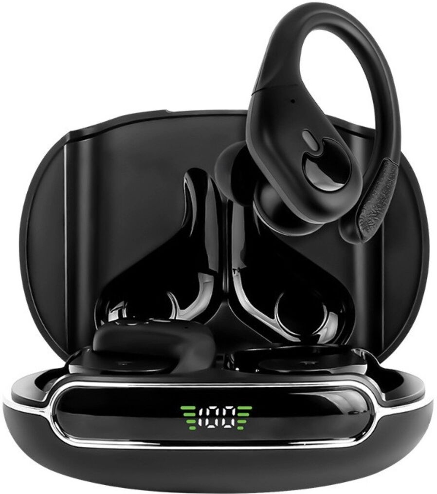 INF Écouteurs TWS Bluetooth à réduction de bruit, crochets d'oreille stables et batterie 480mah