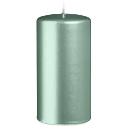 Kopschitz Kerzen Stumpenkerzen Metallic Matt Candy Green 120 x Ø 60 mm, 12 Stück