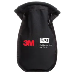 3M DBI-SALA Tasche für Kleinteile, Segeltuch, schwarz, selbstverschließend, zur Befestigung am Gürtel, extra tief