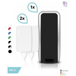 SET: Schaumseifenspender manuell, Blanc Cosmos versch. Farben+2x 1-Liter Schaumseife mild - PRODUKTSET
