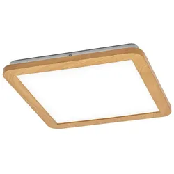 OSRAM Bad LED Decken- und Wandleuchte Orbis Disc 30X30CM 22W Click CCT IP44 Wood Decor mit umschaltbarer Farbtemperatur