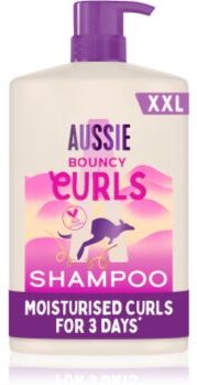Aussie Bouncy Curls champô de hidratação intensa para cabelos ondulados e encaracolados 1000 ml. Bouncy Curls