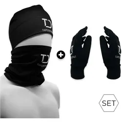 TAPEDESIGN Winterset Mütze+Handschuhe+Neckwarmer black L/XL