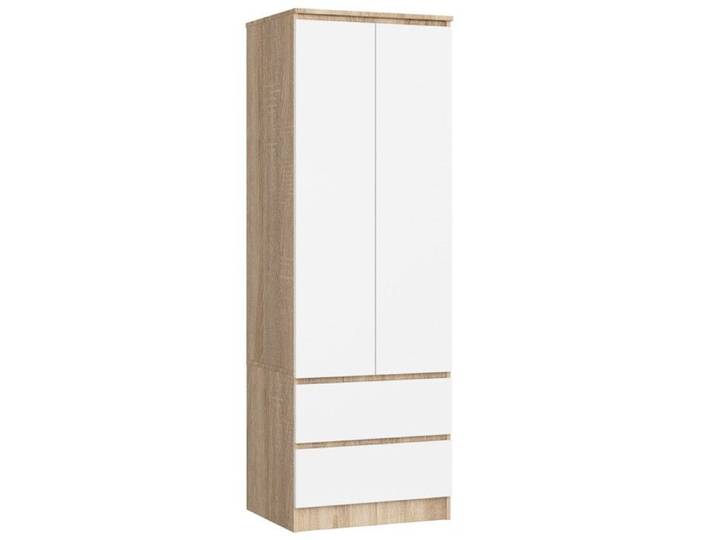 Commode STAR - 2 portes 2 tiroirs - 80x40x90 cm - Sonoma/Blanc