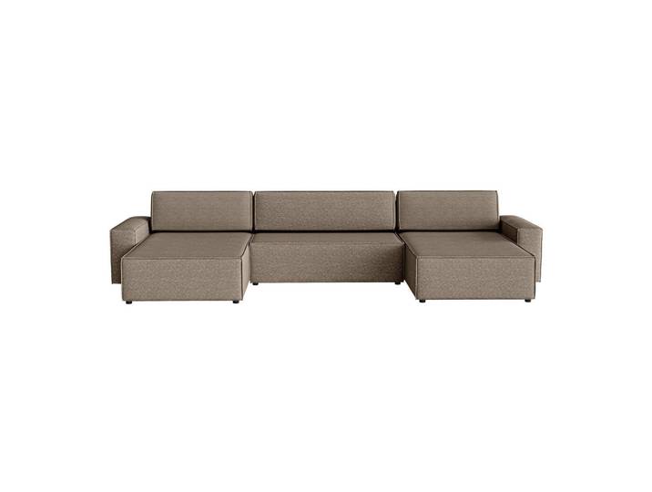 Fedve Wohnlandschaft Lummo U mit Schlaffunktion, Braun, U-Form,L-Form, 386x70x185 cm, Wohnzimmer, Sofas & Couches, Wohnlandschaften, Wohnlandschaften in U-Form