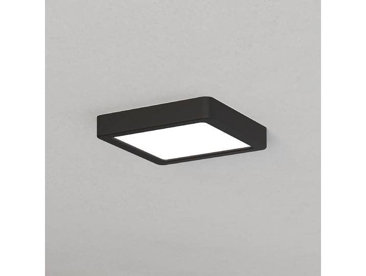 Applique LED SDB 15 x 15cm Argenté/Noir Polycarbonate LED Module LED