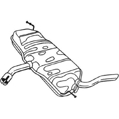 Bosal Endschalldämpfer [Hersteller-Nr. 233-077] für Seat