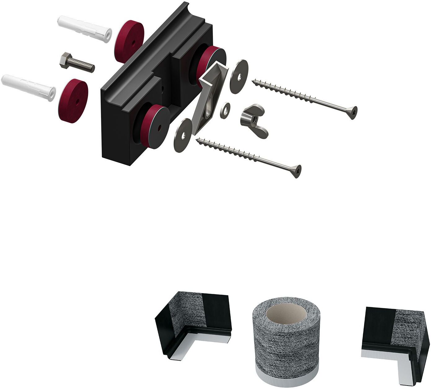 Kaldewei Wand-Installations-Set flacher Rand WIS 5011, Badewannen, 687876610000,
