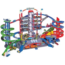 Majorette Super City Garage + 6 vehicles