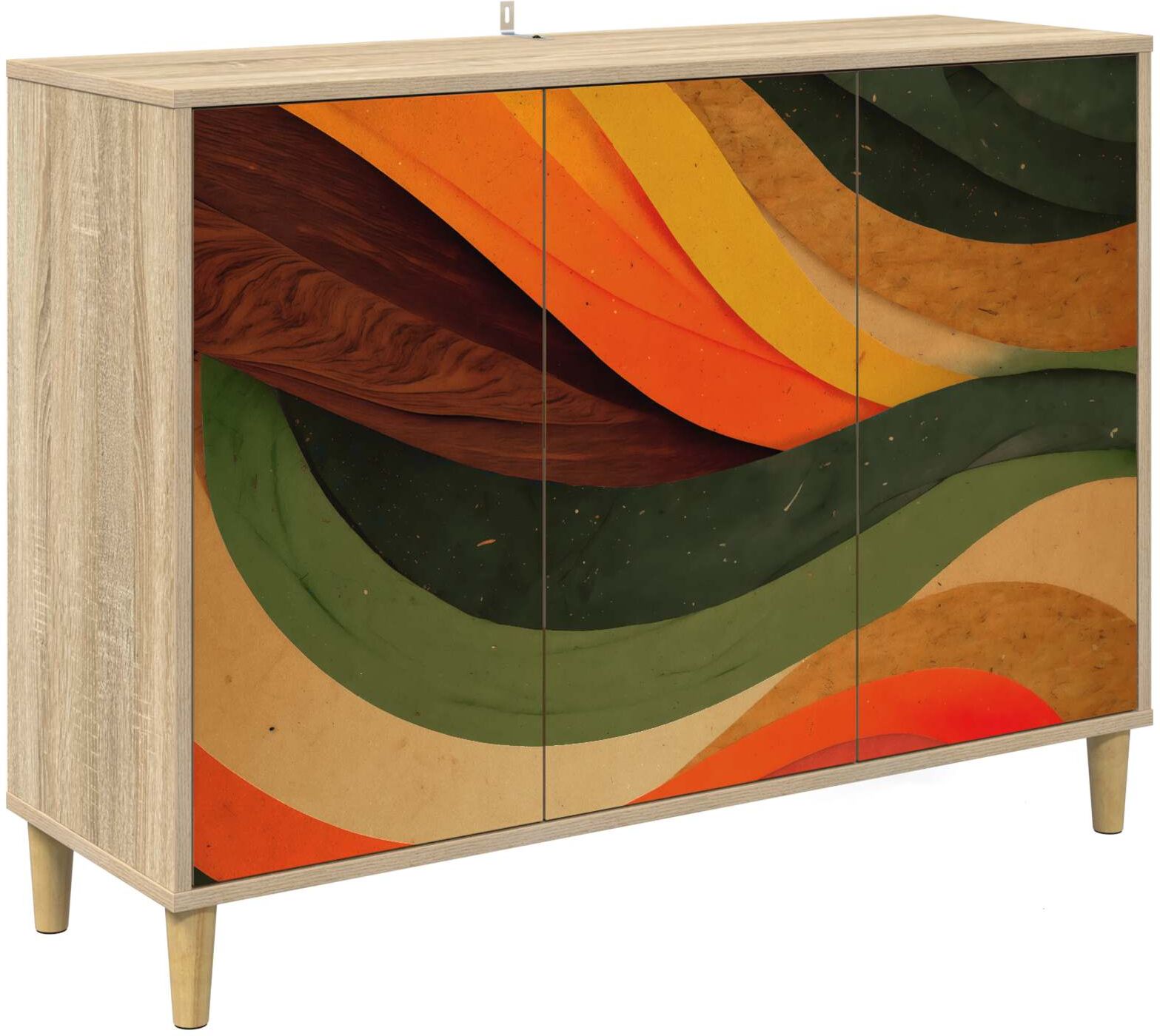 vidaXL Buffet BONN Sonoma 102 x 33 x 75 cm Bois d'ingénierie