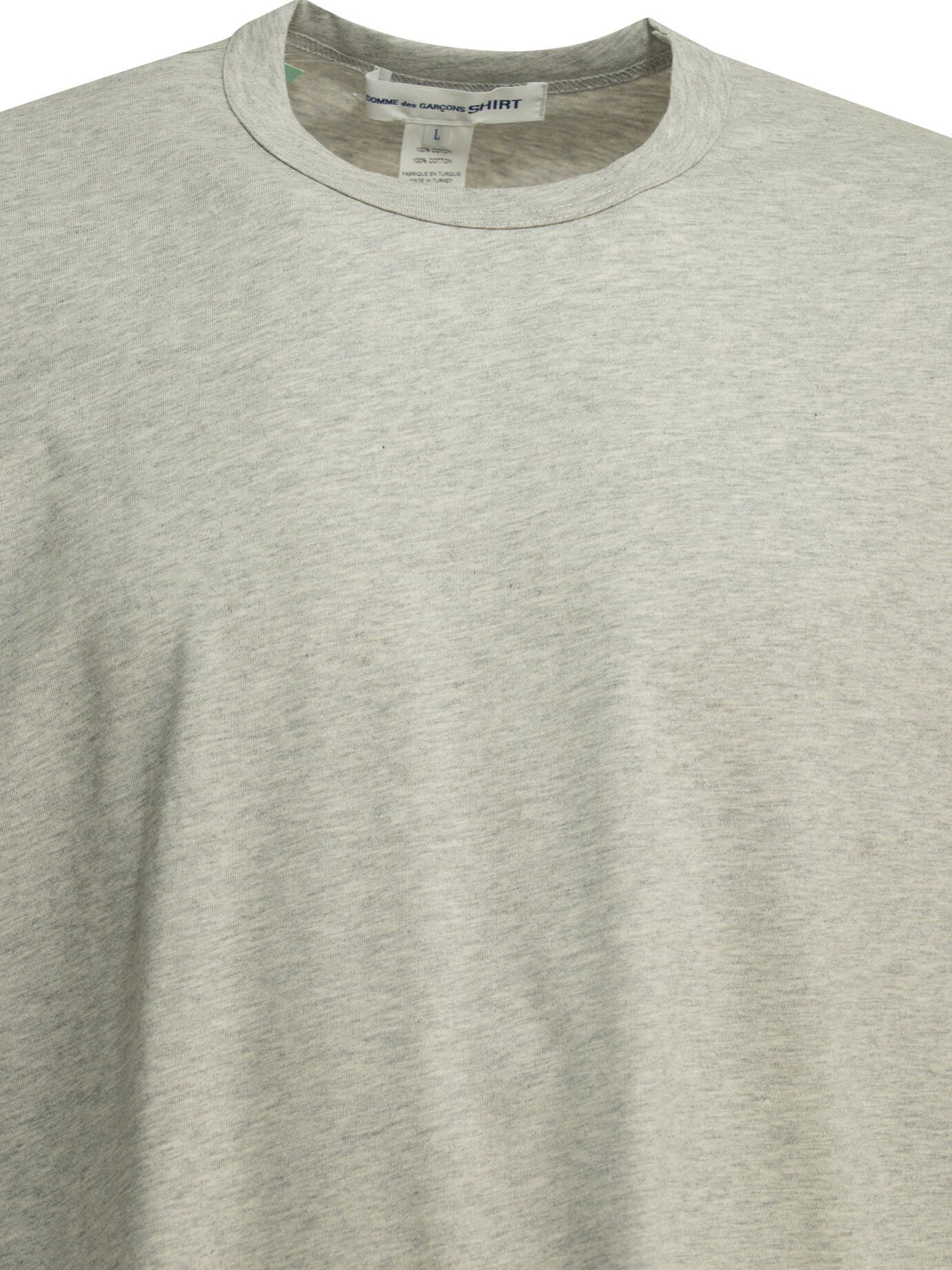 Comme des garçons shirt t-shirt homme gris à logo inversé au dos Gris L