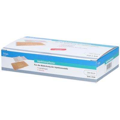 Injektionspflaster hypoallergen 2x4 cm 200 St Pflaster