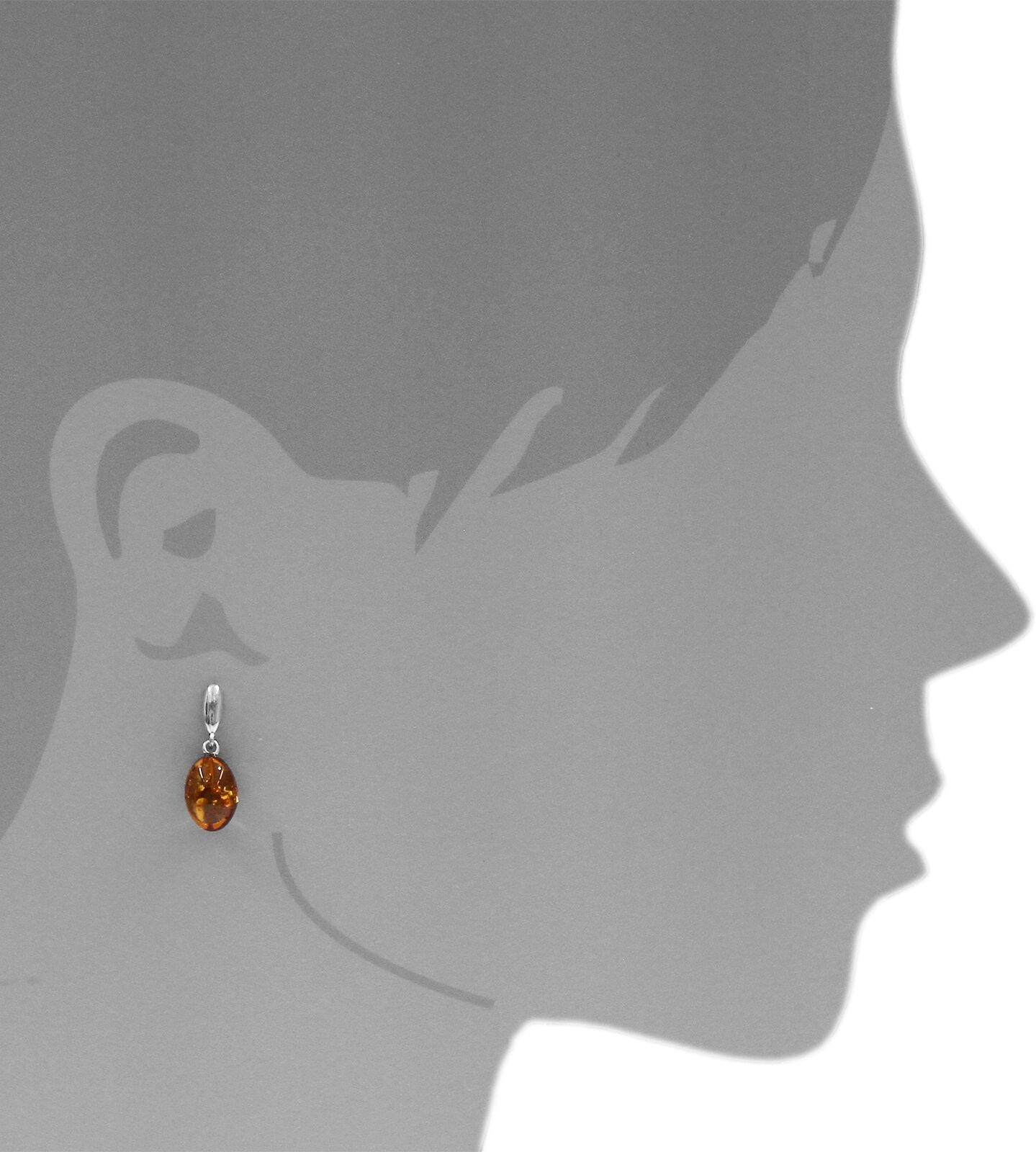 Paar Ohrhänger OSTSEE-SCHMUCK "Ostsee-Schmuck Ohrhänger Olive Ohrhänger Olive", weiß (weiß, neutral), Ohrringe, Damen, 25 x 9mm, Silber 925 (Sterlingsilber), Paar Ohrhänger