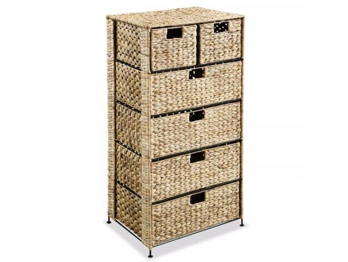 Armoire de rangement - OVONNI - Unité de rangement avec 6 tiroirs - Métal - Jacinthe d'eau