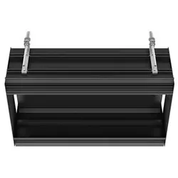 Gessi lineares Deckeneinbau-System, Grundkörper L = 670 mm mit Doppelboden-Innen-Blende L= 670mm, 61015299
