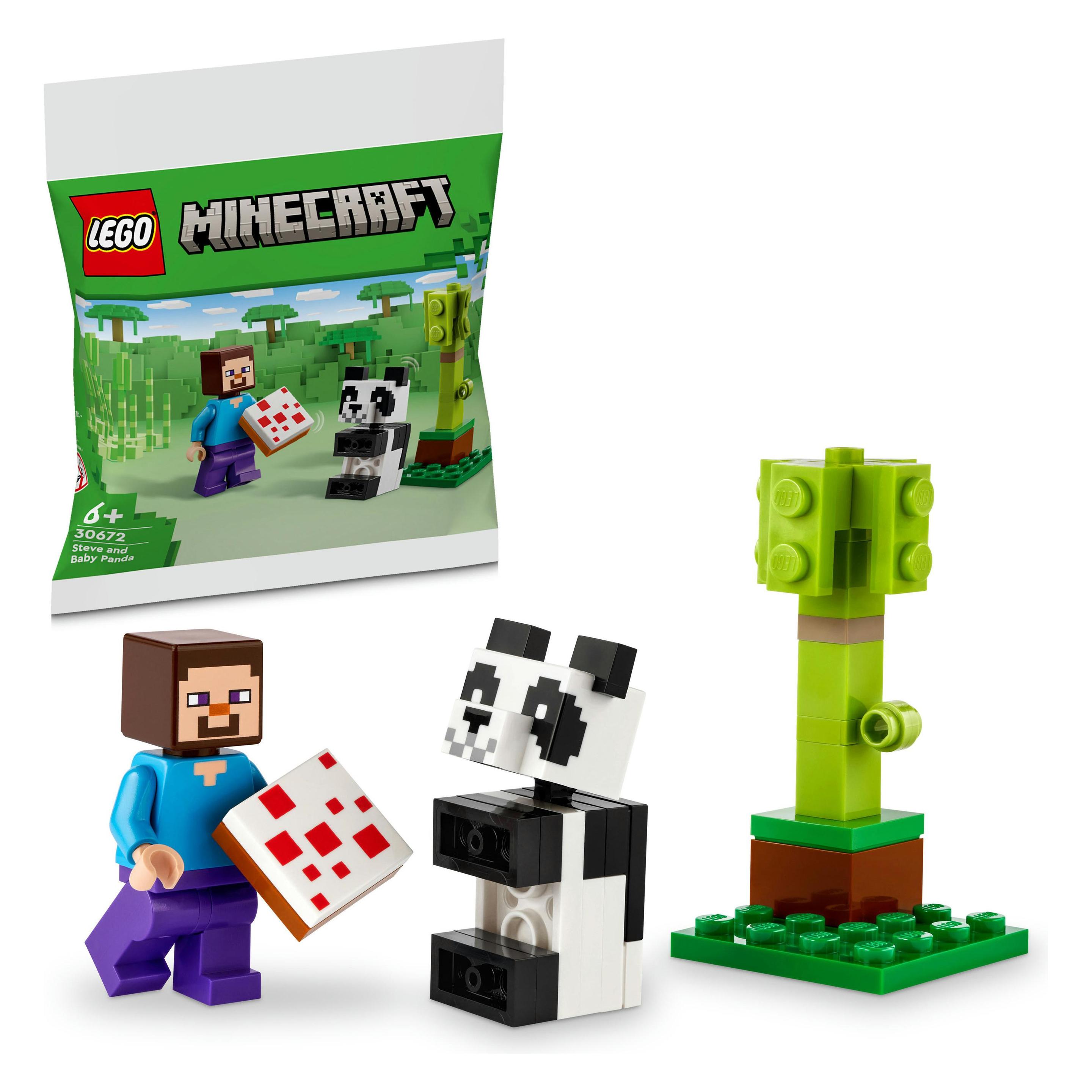 Minecraft Steve mit Baby-Panda (30672, LEGO Minecraft) (30672)