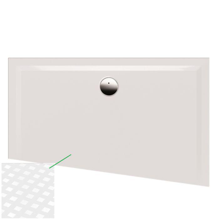 Hoesch Muna Mineralguss-Duschwanne 4228xA.010 120 x 90 x 3 cm, weiß, aus Solique, rechts