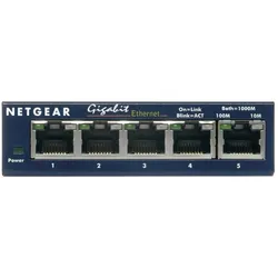 Netgear 2x GS105GE 5-Port Gigabit-Switch 1000 MBit/s (5 Ports), Netzwerk Switch