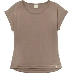 Engel, Damen, Funktionsshirt, Women's Shirt überschnittene Schulter (L), Braun
