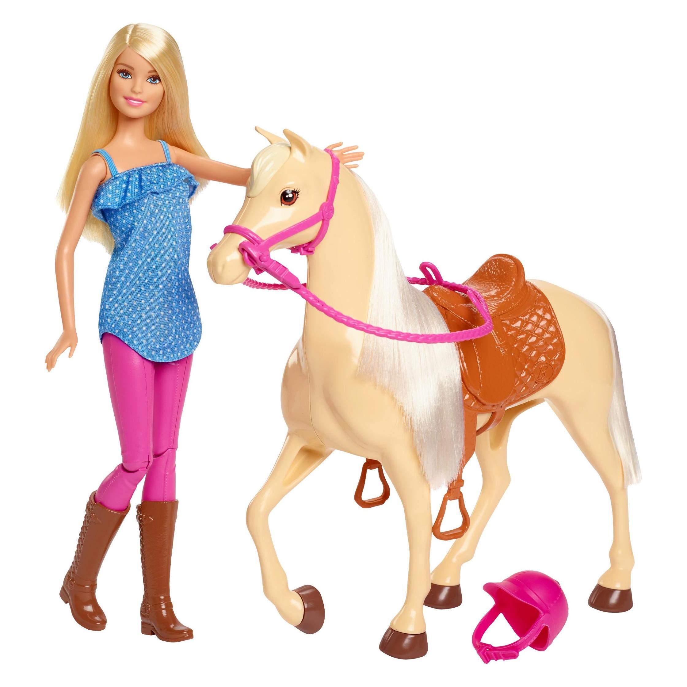 Barbie Pferd & Puppe (FXH13)