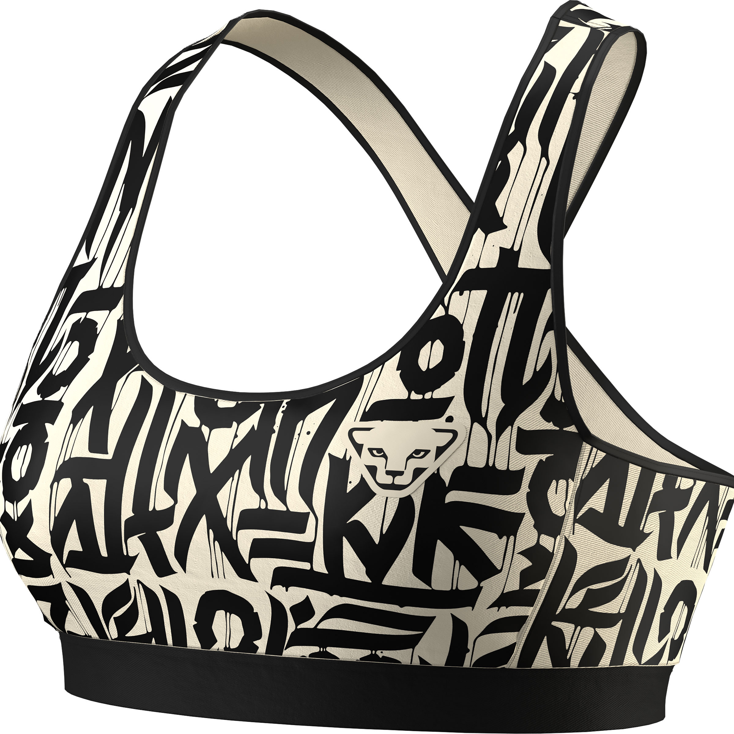 Dynafit Alpine Graphic Sport BH Damen Sport-BHs beige Größe XS Trailrunning | Laufen Widerstandsfähig