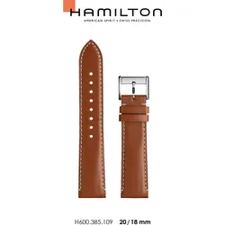 Hamilton - Thinline / Squarelin Band-set Leder-braun-20/18 H690.385.109 - braun