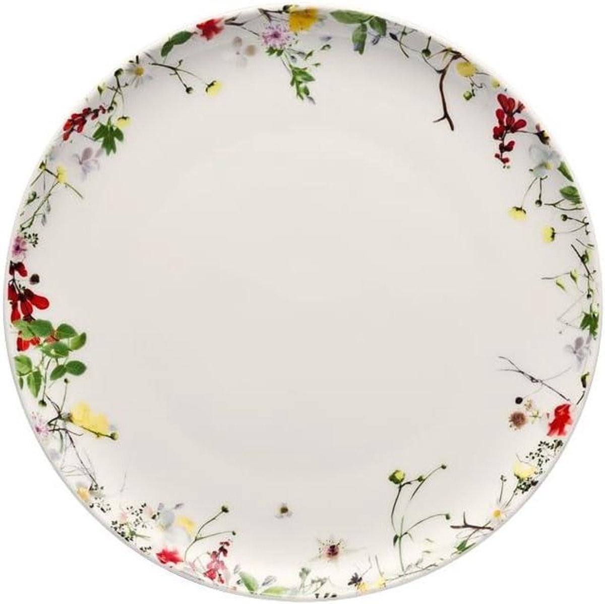 Kleurrijke Platte Borden met Bloemen Decoratie - Dinerbord - 21 cm