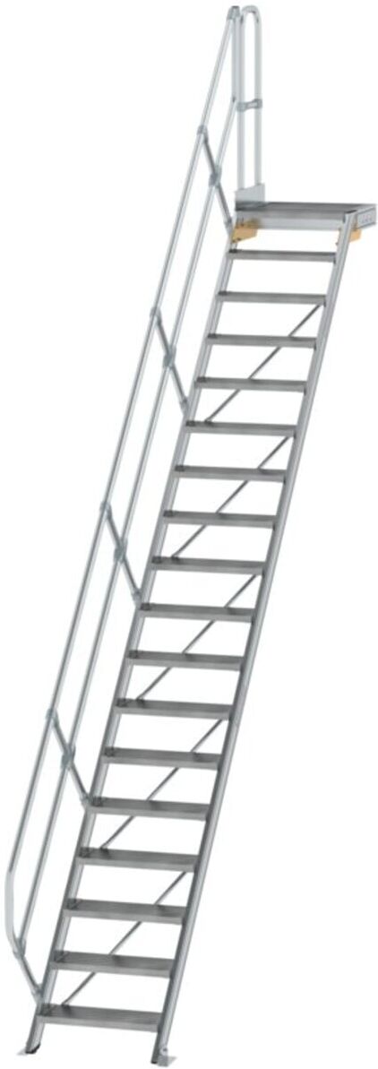 MUNK Aluminium-Treppe Plattform 45° 18 Stufen (600438)