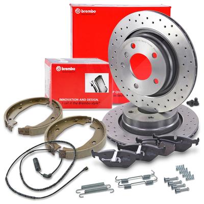 Brembo Bremsscheiben +Bremsbeläge +Handbremse hinten [Hersteller-Nr. 40438242] für BMW