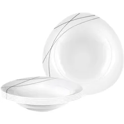Seltmann Trio Highline Suppenteller, Teller, Weiss, Grau